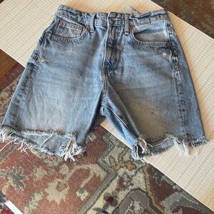 Zara Light Blue Denim Shorts